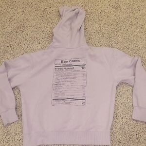 Tentree Light Purple Lilac Hoodie Sweatshirt Sweater Pullover XSmall